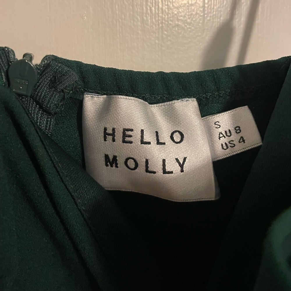 Hello Molly Outta Cash Midi Dress in Dark Green Size Small / US Size 4 - Picture 2 of 4